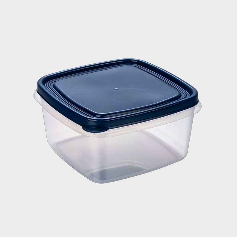 PFB022 1250ml Quadrado Equilateral PP Recipiente de Armazenamento Agrícola e Alimentar com Tampa Azul